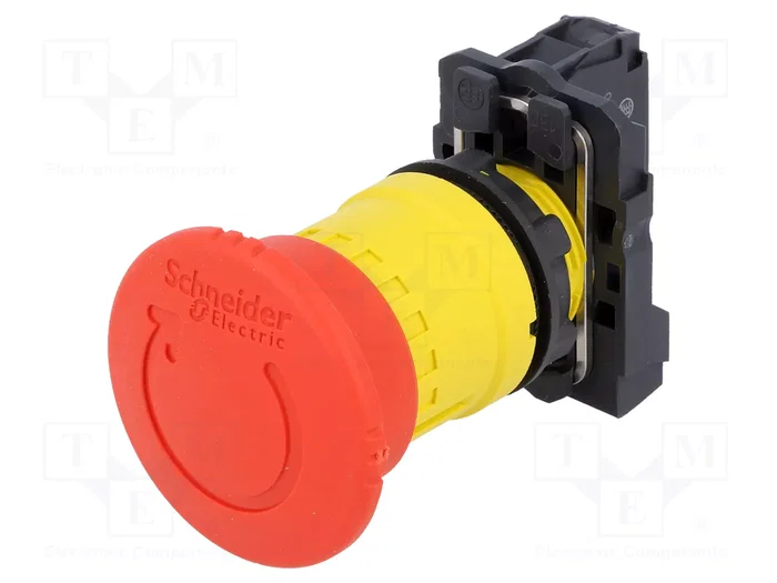 SCHNEIDER ELECTRIC Interruptor de emergencia Harmony XB5 rojo NC Ø22mm SCHNEIDER ELECTRIC Interruptor de emergencia Harmony XB5 rojo NC Ø22mm