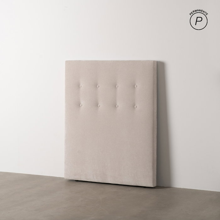 Cabecero Crema Tejido Dormitorio 100 X 8 X 125 cm Cabecero Crema Tejido Dormitorio 100 X 8 X 125 cm