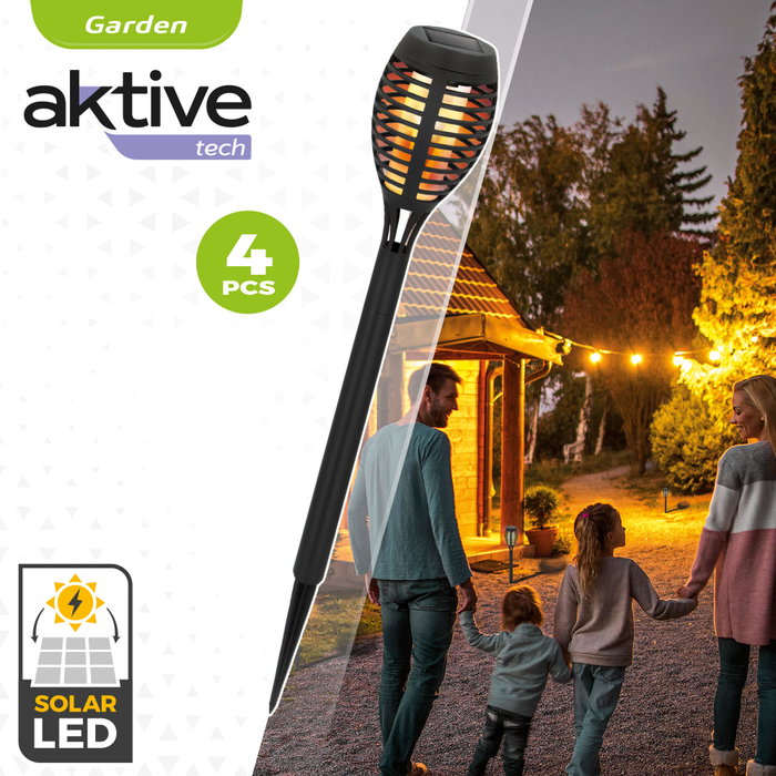 Aktive Tech Pack 4 Estacas Solares Efecto Llama Aktive Tech Pack 4 Estacas Solares Efecto Llama