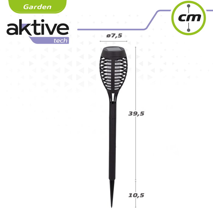 Aktive Tech Pack 4 Estacas Solares Efecto Llama Aktive Tech Pack 4 Estacas Solares Efecto Llama