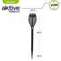 Aktive Tech Pack 4 Estacas Solares Efecto Llama