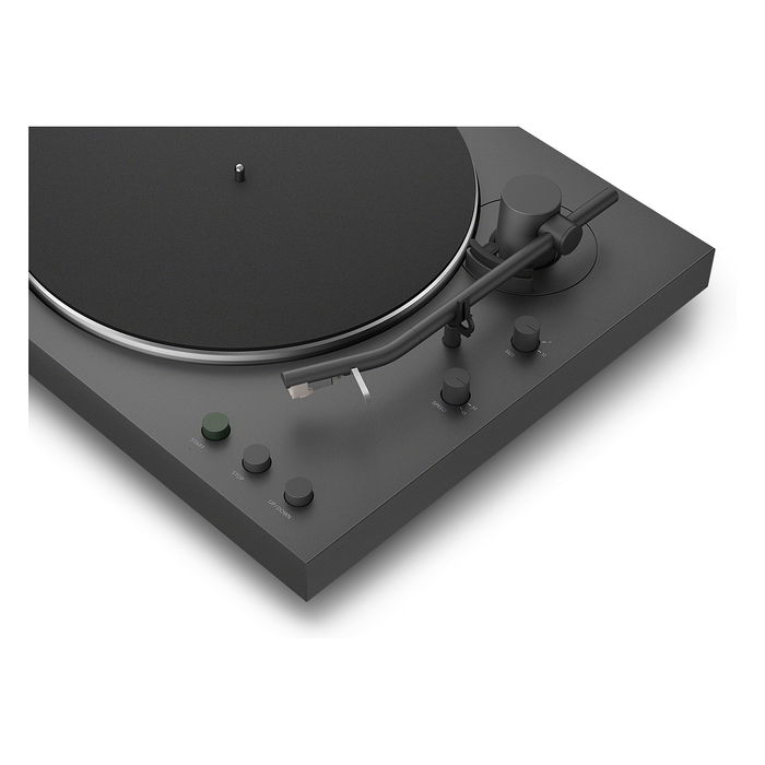 Sony PS-LX3BT - Tocadiscos Automático de Tracción por Correa con Bluetooth, Negro, 33 1/3 y 45 RPM, Preamplificador Phono Integrado, Plato de Aluminio