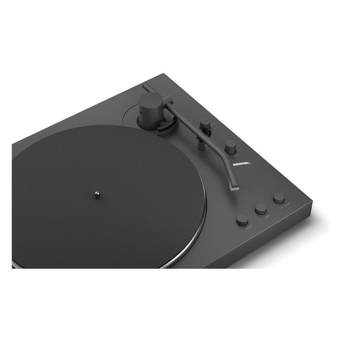 Sony PS-LX3BT - Tocadiscos Automático de Tracción por Correa con Bluetooth, Negro, 33 1/3 y 45 RPM, Preamplificador Phono Integrado, Plato de Aluminio