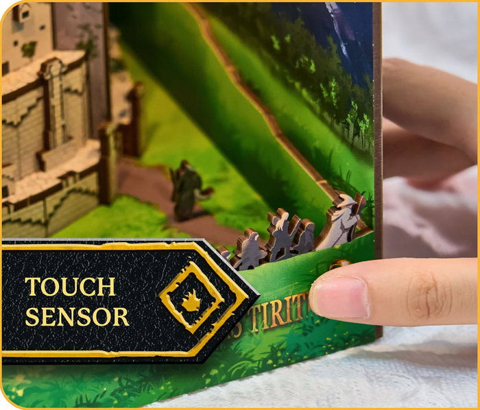 El Señor de los Anillos Maqueta Book Nook Tiny Adventures Minas Tirith 23 cm