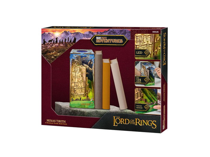 El Señor de los Anillos Maqueta Book Nook Tiny Adventures Minas Tirith 23 cm