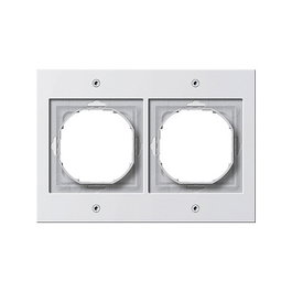 GIRA Marco TX_44 para 2 enchufes, Blanco