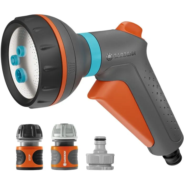 Gardena Pistola de riego multiusos Clásica con kit básico AACJB72998 Gardena Pistola de riego multiusos Clásica con kit básico AACJB72998