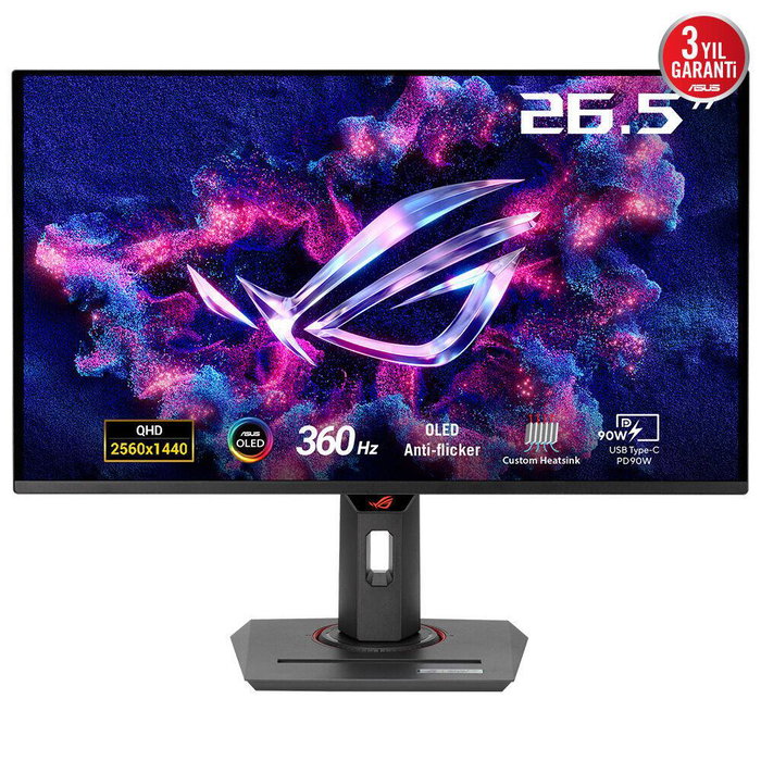 Asus ROG Strix OLED XG27ACDNG 26.5 pulg. QHD 360Hz QD-OLED Negro Asus ROG Strix OLED XG27ACDNG 26.5 pulg. QHD 360Hz QD-OLED Negro