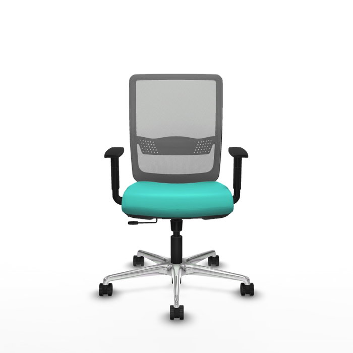 PIQUERAS Y CRESPO Silla de oficina Haches Turquesa y Gris PIQUERAS Y CRESPO Silla de oficina Haches Turquesa y Gris
