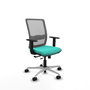 PIQUERAS Y CRESPO Silla de oficina Haches Turquesa y Gris
