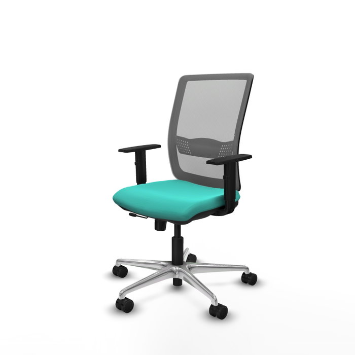 PIQUERAS Y CRESPO Silla de oficina Haches Turquesa y Gris PIQUERAS Y CRESPO Silla de oficina Haches Turquesa y Gris