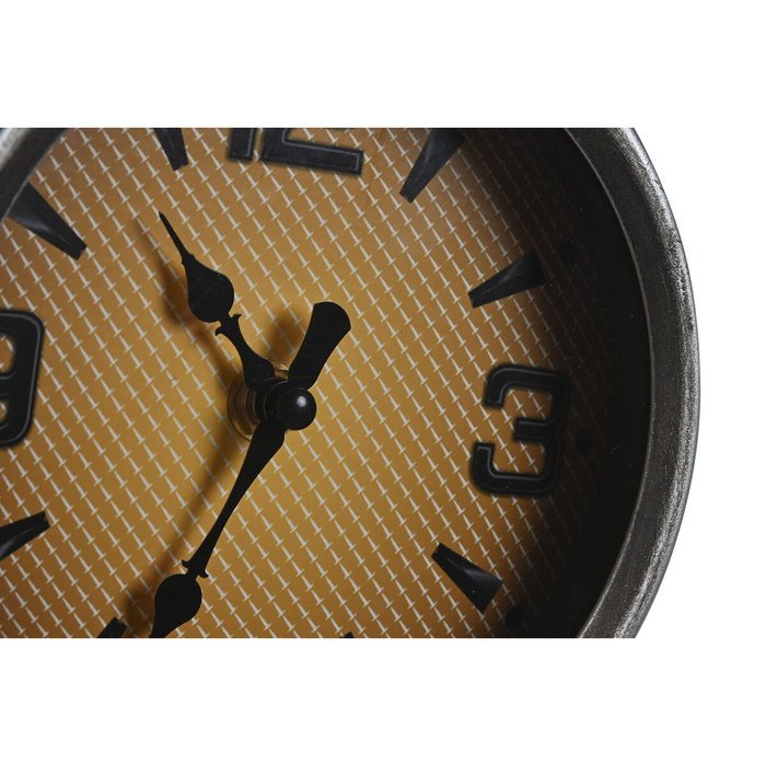 DKD Home Decor Reloj de Pared con Estantería Metal 60x30x78 Plateado y Negro