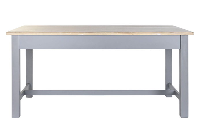DKD Home Decor Mesa Comedor Victoria Tradicional Gris Natural 81.5 x 78 x 161.5 cm