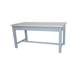 DKD Home Decor Mesa Comedor Victoria Tradicional Gris Natural 81.5 x 78 x 161.5 cm