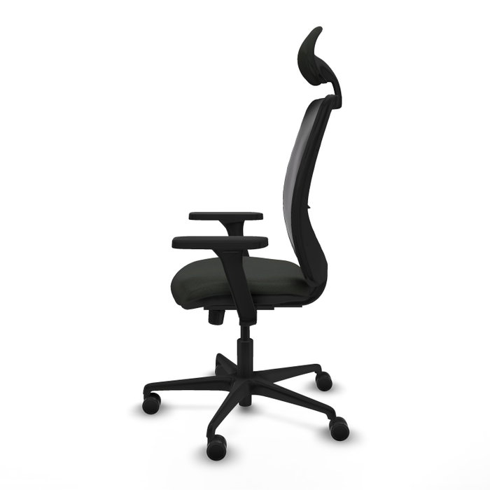 PIQUERAS Y CRESPO Silla de oficina Zulema con mecanismo Sincro y brazos 3D en Negro