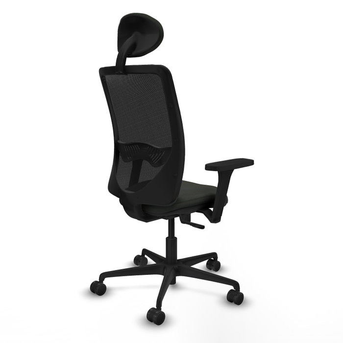 PIQUERAS Y CRESPO Silla de oficina Zulema con mecanismo Sincro y brazos 3D en Negro