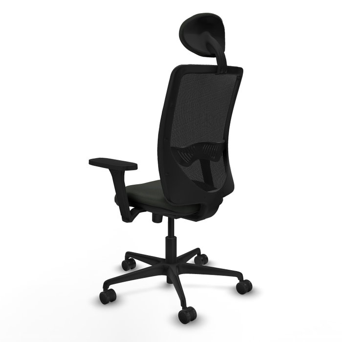 PIQUERAS Y CRESPO Silla de oficina Zulema con mecanismo Sincro y brazos 3D en Negro