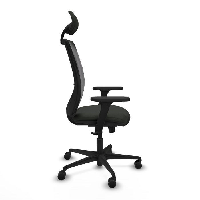 PIQUERAS Y CRESPO Silla de oficina Zulema con mecanismo Sincro y brazos 3D en Negro