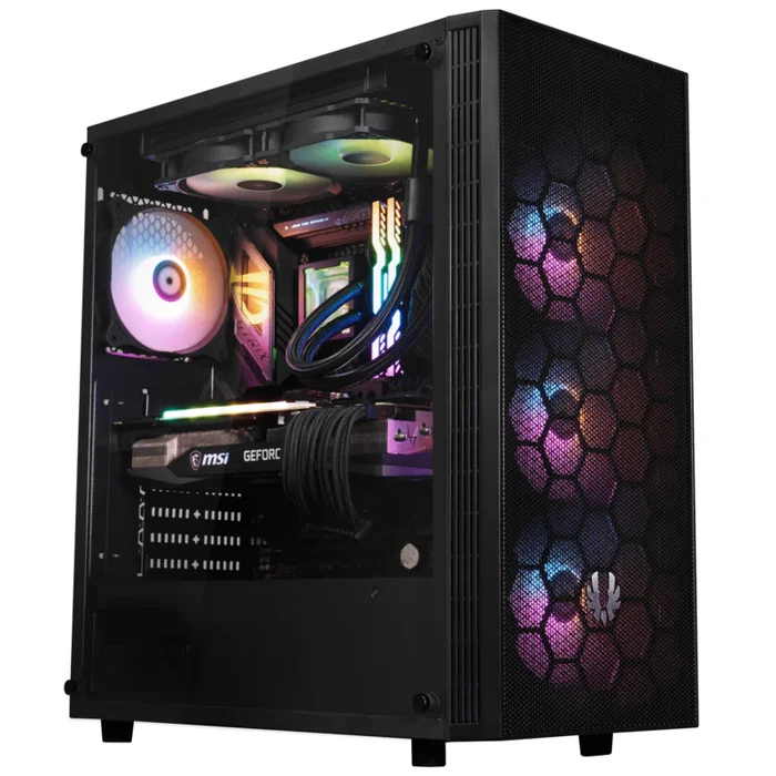 BitFenix Hades F-RGB Caja Semitorre ATX Negro, 4 Ventiladores ARGB Incluidos, 2x USB 3.0, 2x Bahías 3.5", 4x Bahías 2.5", Soporte para Placa ATX/Micro-ATX