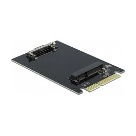 DeLOCK Adaptador de Interfaz SATA 6Gb/s a mSATA, 22 Pines Macho a Ranura, Interno, Hot-Swap, S.M.A.R.T., TRIM, NCQ