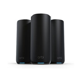NETGEAR Orbi 870 Sistema de Malla Wi-Fi 7 (802.11be) Tribanda (2.4 GHz / 5 GHz / 6 GHz) Negro, Cobertura 836 m²