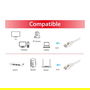 EQUIP 606007 Cable de Red Cat6A S/FTP 7.50m Blanco LSZH
