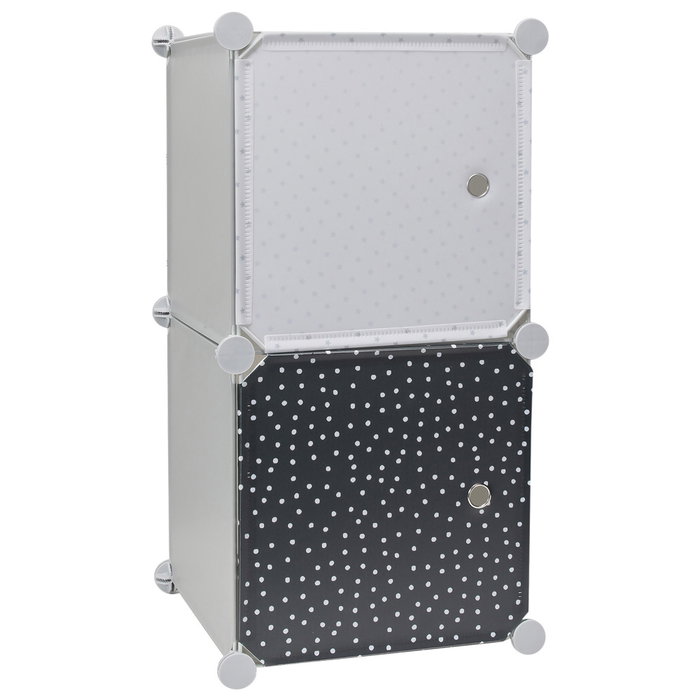 Home Deco Kids Vallee Outlet Estantería Modular 2 Cubos Azul 34x32x63 cm con Puerta