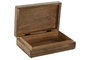 DKD Home Decor Set de 2 Cajas de Mango Lacado Azul con Detalles de Langosta