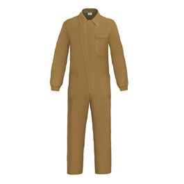 Duver Mono Mecánico Italiano Tergal Ref. PRGM-33 Color Beige Talla 50 Pantalón Multibolsillos Reforzado Tejido Sarga