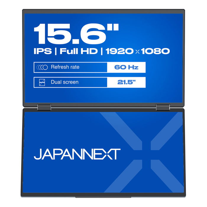 JAPANNEXT JN-DMD-IPS156F Monitor IPS FHD de 15.6 Pulgadas (39.62 cm) 1920x1080, 60 Hz, 20 ms, HDMI, USB-C, Negro, con montaje VESA JAPANNEXT JN-DMD-IPS156F Monitor IPS FHD de 15.6 Pulgadas (39.62 cm) 1920x1080, 60 Hz, 20 ms, HDMI, USB-C, Negro, con montaje VESA