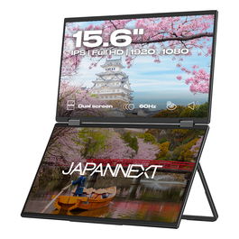 JAPANNEXT JN-DMD-IPS156F Monitor IPS FHD de 15.6 Pulgadas (39.62 cm) 1920x1080, 60 Hz, 20 ms, HDMI, USB-C, Negro, con montaje VESA