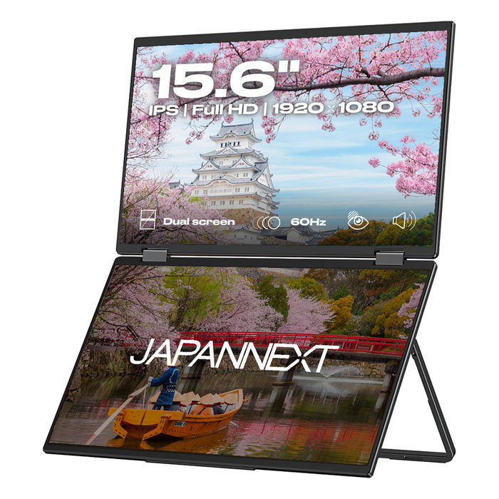 JAPANNEXT JN-DMD-IPS156F Monitor IPS FHD de 15.6 Pulgadas (39.62 cm) 1920x1080, 60 Hz, 20 ms, HDMI, USB-C, Negro, con montaje VESA JAPANNEXT JN-DMD-IPS156F Monitor IPS FHD de 15.6 Pulgadas (39.62 cm) 1920x1080, 60 Hz, 20 ms, HDMI, USB-C, Negro, con montaje VESA