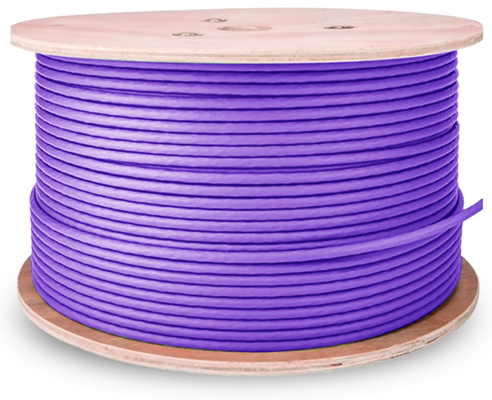 Aisens Bobina Cable de Red Cat6 UTP Rígido AWG23 CCA Violeta 500m