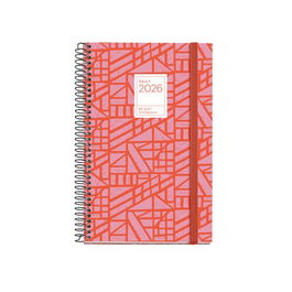 Agenda Anual (2026) Miquelrius Grafica Espiral Tapa Extra Con Goma Activa 117X182 D/P Baden