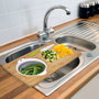 Cook Concept Tabla para Cortar con Escurridor de Silicona en Bambú