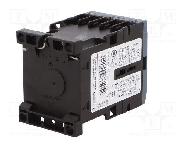 Siemens 3RT20181BB42 Contactor AC-3 7,5kW/400V 24VDC 3p S00