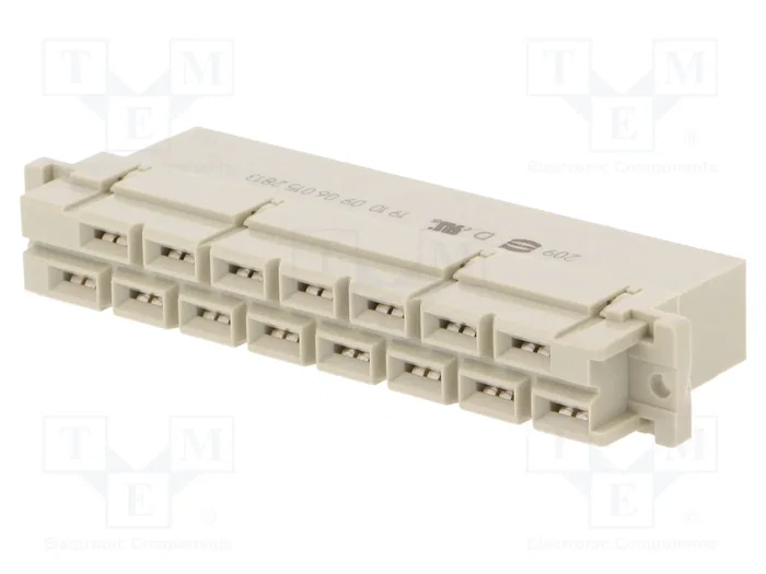 HARTING Conector de datos DIN 41612 hembra de 15 pines recto HARTING Conector de datos DIN 41612 hembra de 15 pines recto