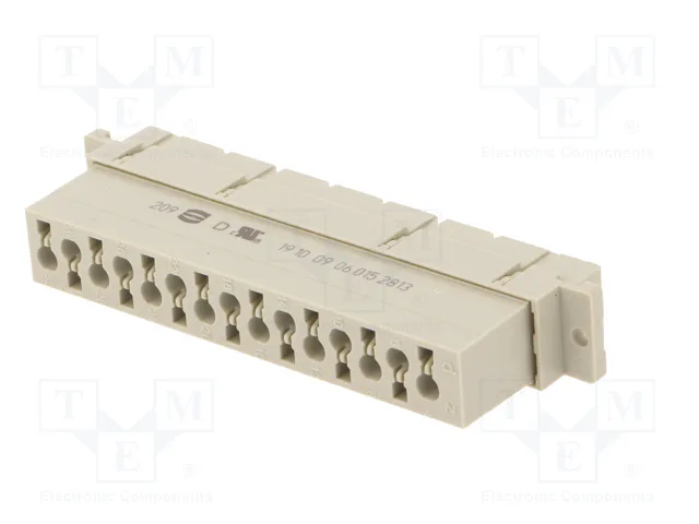 HARTING Conector de datos DIN 41612 hembra de 15 pines recto HARTING Conector de datos DIN 41612 hembra de 15 pines recto