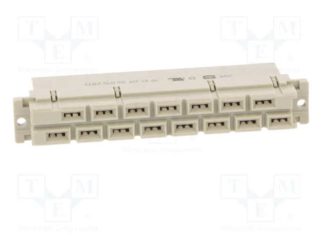 HARTING Conector de datos DIN 41612 hembra de 15 pines recto HARTING Conector de datos DIN 41612 hembra de 15 pines recto