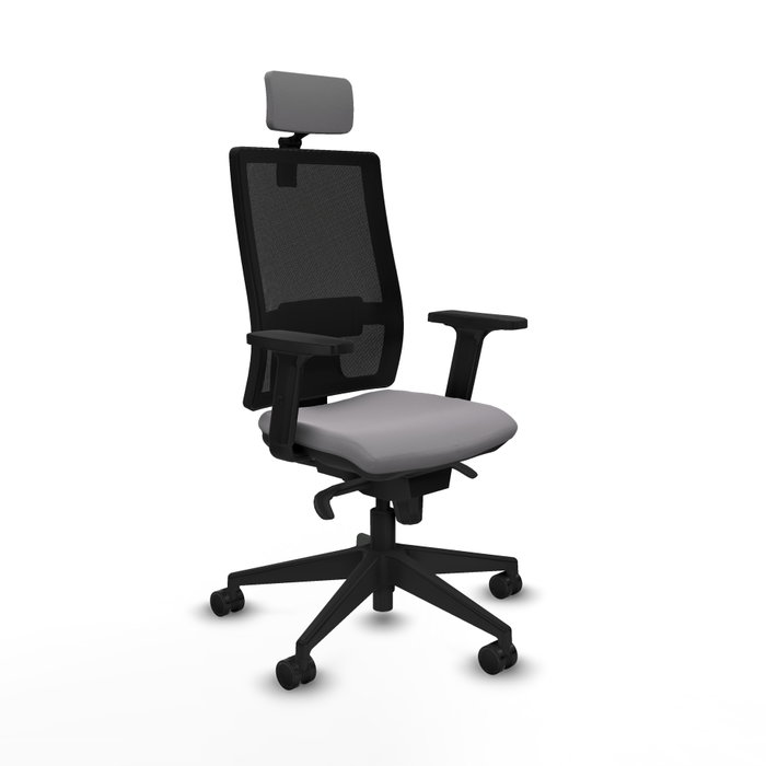 PIQUERAS Y CRESPO Silla de oficina Horna Gris con Malla Negra PIQUERAS Y CRESPO Silla de oficina Horna Gris con Malla Negra