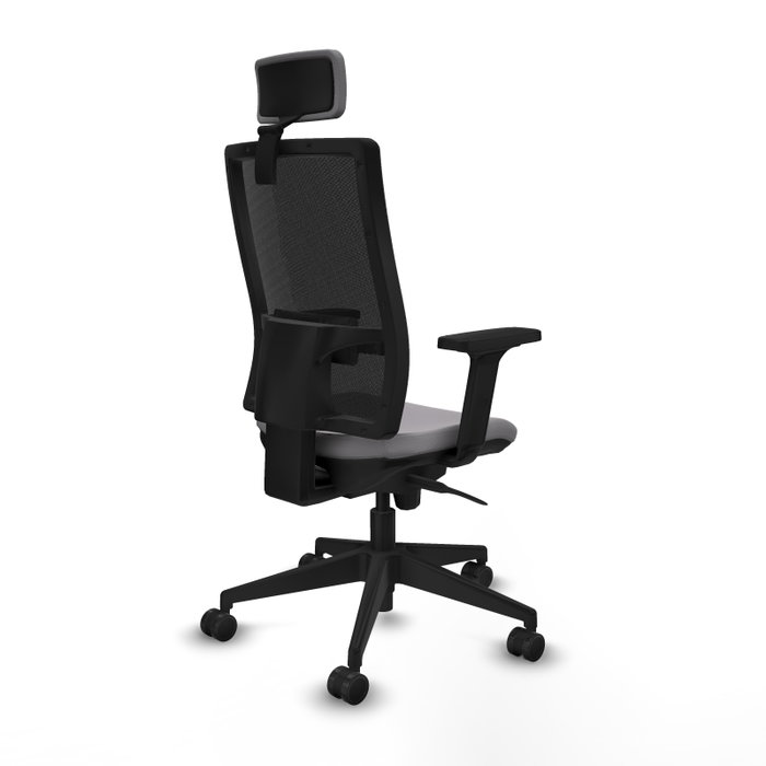PIQUERAS Y CRESPO Silla de oficina Horna Gris con Malla Negra PIQUERAS Y CRESPO Silla de oficina Horna Gris con Malla Negra