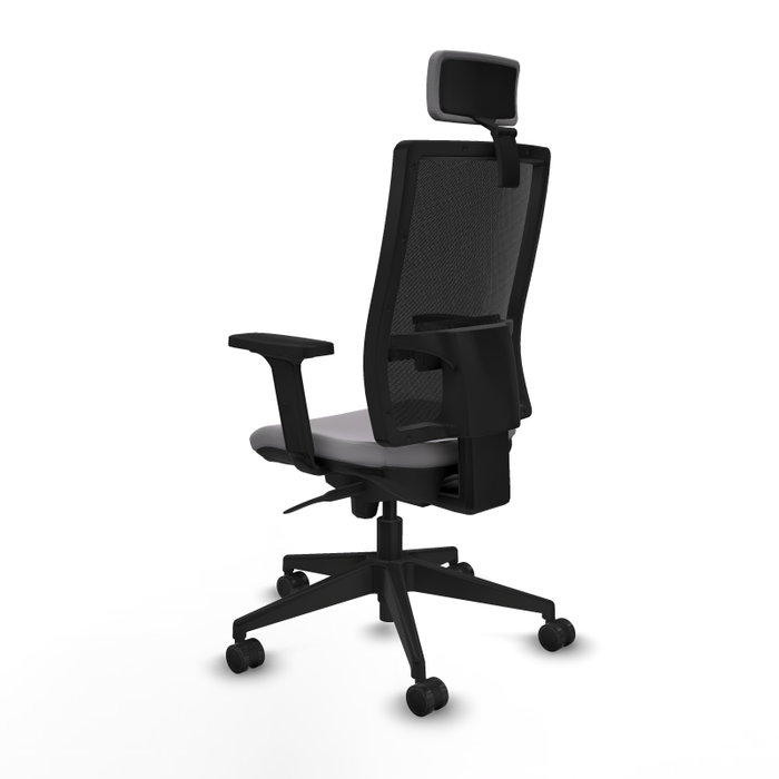 PIQUERAS Y CRESPO Silla de oficina Horna Gris con Malla Negra PIQUERAS Y CRESPO Silla de oficina Horna Gris con Malla Negra