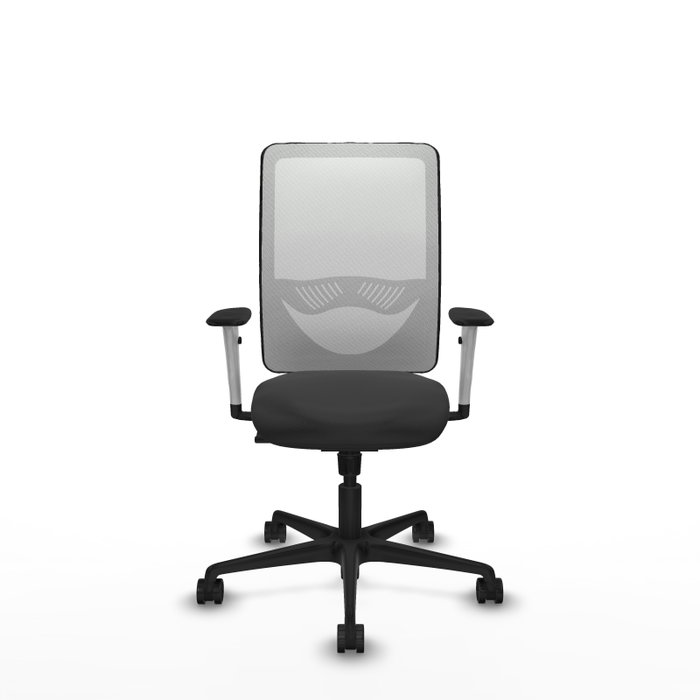 PIQUERAS Y CRESPO Silla de oficina Zulema con mecanismo Sincro, Gris oscuro y Blanco PIQUERAS Y CRESPO Silla de oficina Zulema con mecanismo Sincro, Gris oscuro y Blanco
