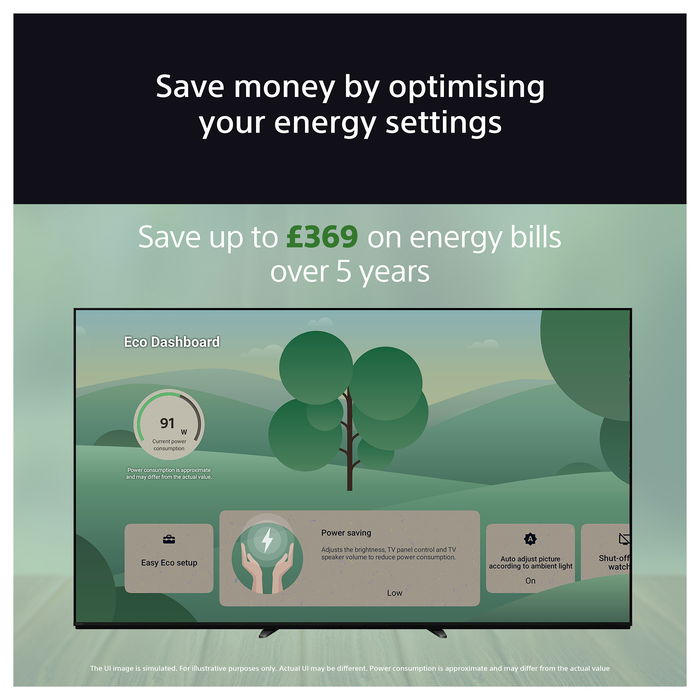 SONY FWD-77XR80 Smart TV OLED 77" (195 cm) 4K Ultra HD 3840x2160, Android TV 12, WiFi 6, Bluetooth 5.3, HDR10, Dolby Vision, HDMI 4x, 120 Hz, VRR, Negro