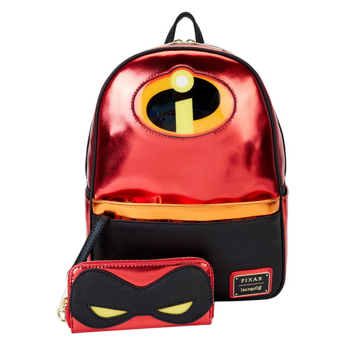 Loungefly Mochila 20th Anniversary Los Increibles Disney Pixar 30cm Piel Vegana Metalizada