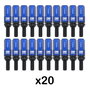Omp Juego de 20 Tornillos Speed M12x1.5 con Protector de Aluminio Azul