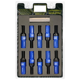 Omp Juego de 20 Tornillos Speed M12x1.5 con Protector de Aluminio Azul