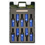 Omp Juego de 20 Tornillos Speed M12x1.5 con Protector de Aluminio Azul