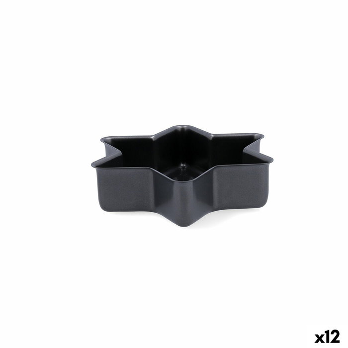 Quid Molde Estrella Acero Carbono Sweet Grey 21x5 cm (12 Unidades) inevitable