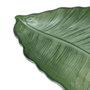 Ixia Bandeja Hoja Verde de Cristal Decoración 31 x 18 cm